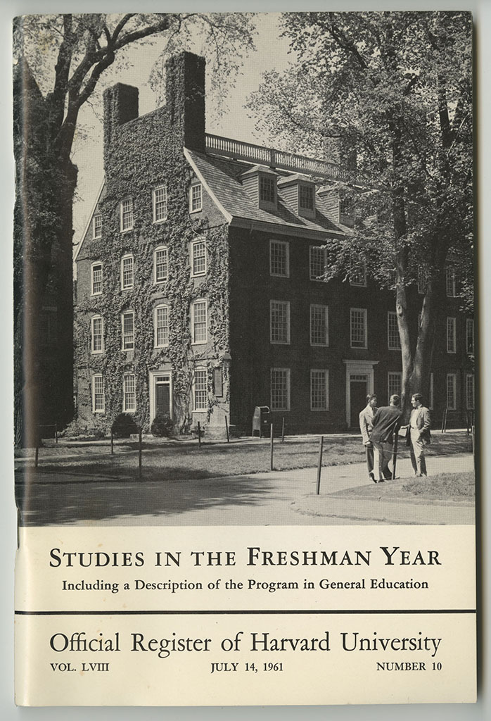 "Studies in the Freshman Year: Official Register of Harvard University" "Studies in the Freshman Year: Official Register of Harvard University"