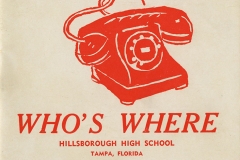 Who's Where telephone directory for Hillsborough High School, 1958-1969