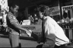 Jim Guy Tucker campaigning for Lieutenant Governor in Little Rock