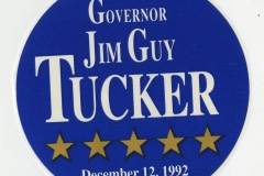Governor Jim Guy Tucker inauguration sticker