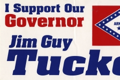 Poster in support of Governor Jim Guy Tucker
