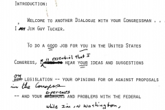 Transcript from introduction of Dialogue with Your Congressman
