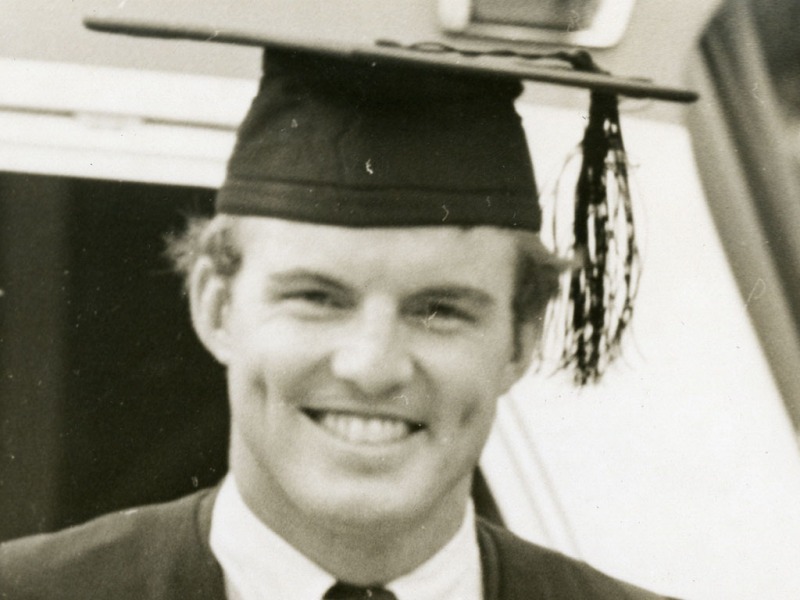 Jim Guy Tucker from photo with Willie Maude Tucker and Carol Foreman at his graduation from University of Arkansas School of Law