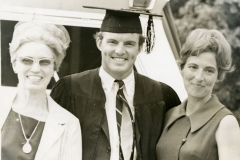 Jim Guy Tucker with Willie Maude Tucker and Carol Foreman at his graduation from University of Arkansas School of Law Jim Guy Tucker with Willie Maude Tucker and Carol Foreman at his graduation from University of Arkansas School of Law