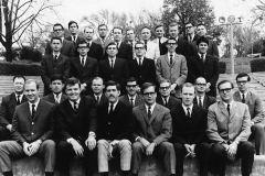 Jim Guy Tucker with graduating class of 1968 from University of Arkansas School of Law