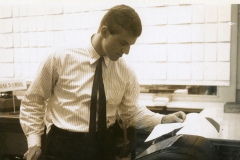 Jim Guy Tucker at Winthrop Rockefeller campaign headquarters supporting Democrats for Rockefeller, 1964