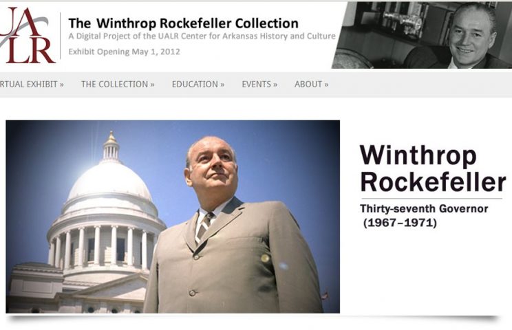 Screenshot of Wintrhop Rockfeller exhibit