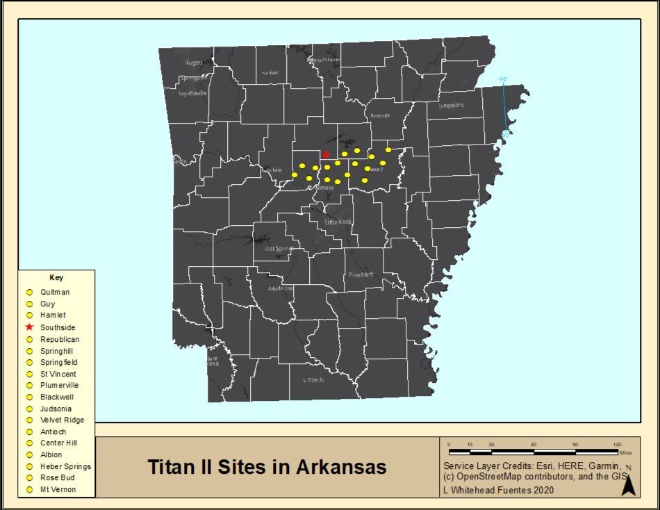 Titan II Sites in Arkansas